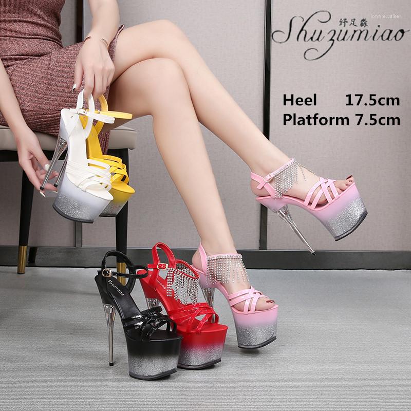 Sandals Sexy Fringe Cross Belt Stilettos Stripper Women Platform 18 CM Super High Heel Party Club Model Show Pole Dance Shoes, Black
Sandals Sexy Fringe Cross Belt Stilettos Stripper Women Platform 18 CM Super High Heel Party Club Model Show Pole Dance Shoes, Black