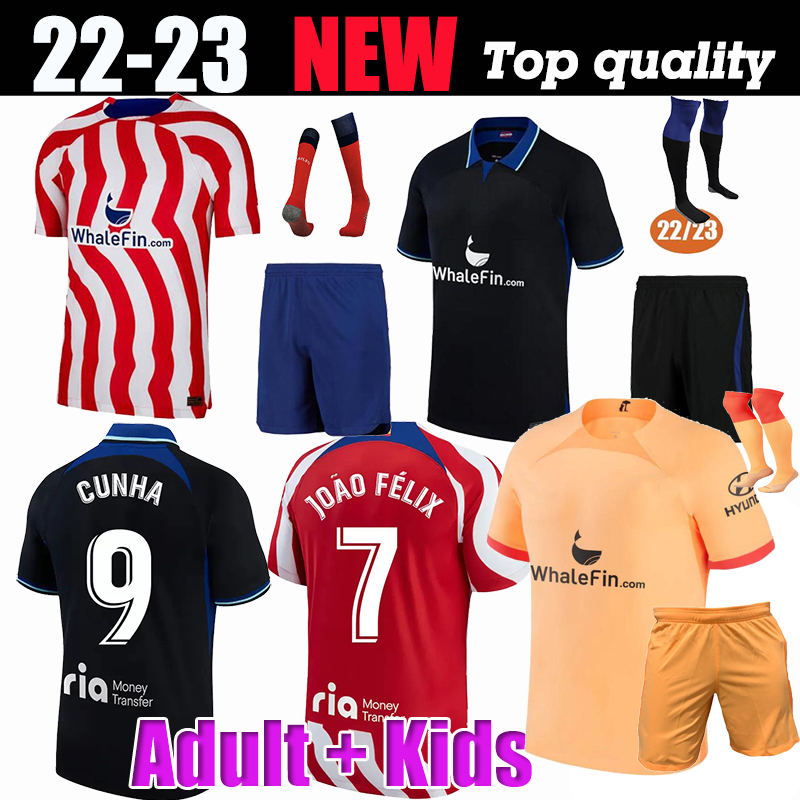 Adult kids kit Atletico MadridS soccer jerseys JOAO FELIX 2022 2023 M. LLORENTE SUAREZ Correa camiseta football shirts uniforms men Set GRIEZMANN R. DE PAUL CARRASCO, 22/23 home+lfp
Adult kids kit Atletico MadridS soccer jerseys JOAO FELIX 2022 2023 M. LLORENTE SUAREZ Correa camiseta football shirts uniforms men Set GRIEZMANN R. DE PAUL CARRASCO, 22/23 home+lfp