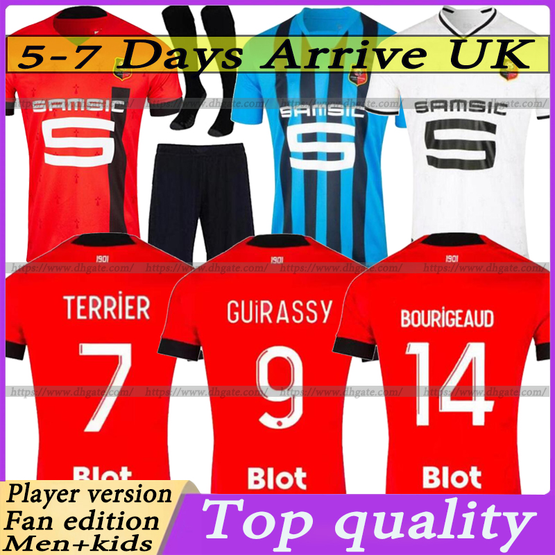 22 23 Stade Rennais soccer jerseys Player Fan Rennes maillot de foot 2022 2023 SULEMANA BOURIGEAUD TERRIER Guirassy AGUERD TRAORE Men kids kit football shirts, 2223 players version away
22 23 Stade Rennais soccer jerseys Player Fan Rennes maillot de foot 2022 2023 SULEMANA BOURIGEAUD TERRIER Guirassy AGUERD TRAORE Men kids kit football shirts, 2223 players version away
