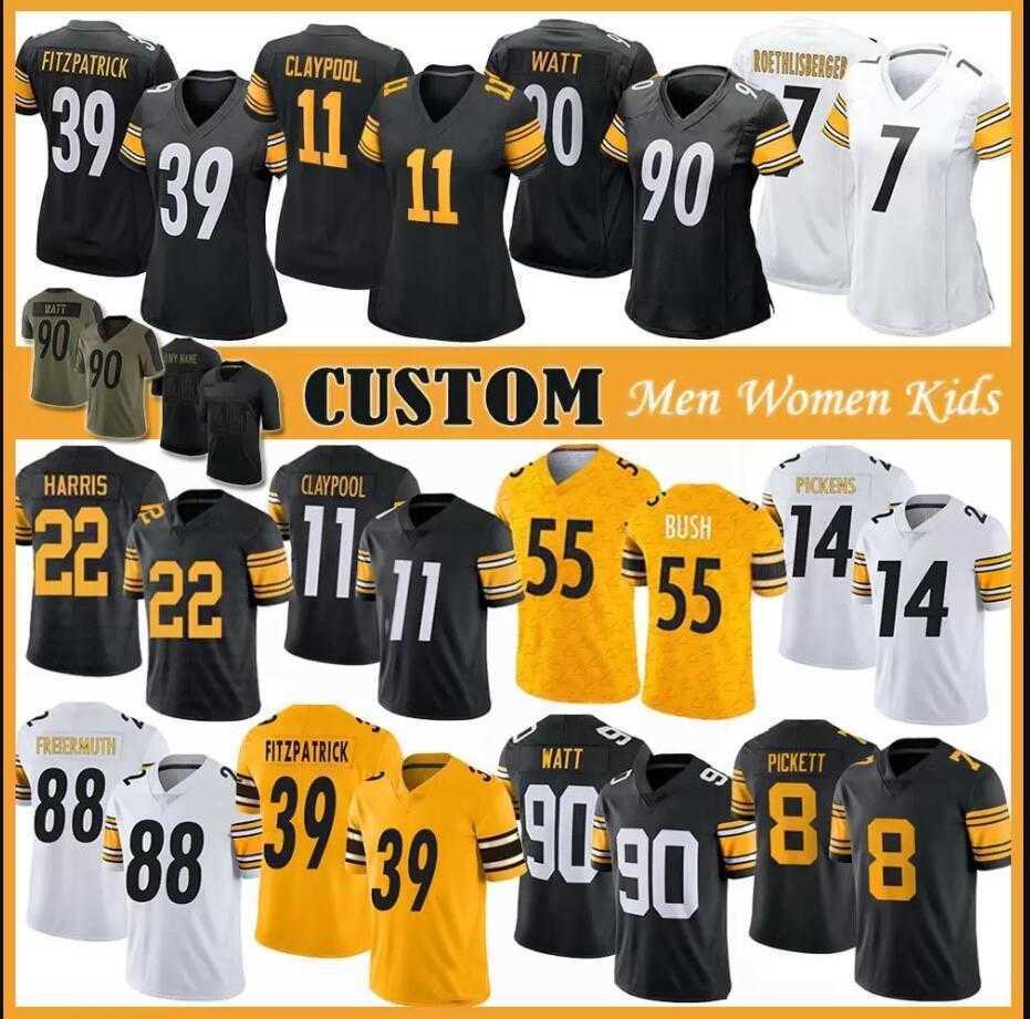 Custom T.J. Watt Jersey Pittsburgh''Steelers''8 Kenny Pickett Najee Harris Minkah Fitzpatrick Mitchell Trubisky blue Mens Womens Youth Football Jerseys 4XL, Color
Custom T.J. Watt Jersey Pittsburgh''Steelers''8 Kenny Pickett Najee Harris Minkah Fitzpatrick Mitchell Trubisky blue Mens Womens Youth Football Jerseys 4XL, Color