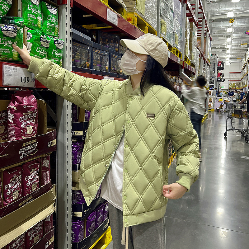 Womens Down Parkas GRELLER Women Parkas Winter Jacket Warm Baseball Female Basic Coat Down Cotton Padded Clothes Short Jacket Outwear 220902wtt