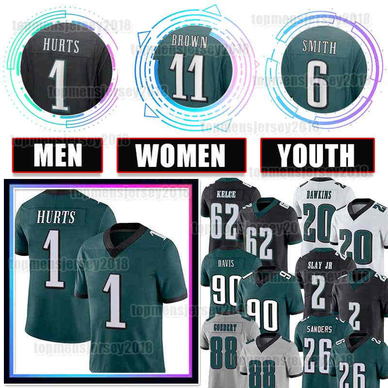 1 Jalen Hurts Football Jersey 6 DeVonta Smith A.J. Brown Jason Kelce Darius Slay Jr Reggie White Fletcher Cox Gardner Minshew II Mailata Goedert Davis Dean Miles Sanders, Men+patch {s-xxxl}
1 Jalen Hurts Football Jersey 6 DeVonta Smith A.J. Brown Jason Kelce Darius Slay Jr Reggie White Fletcher Cox Gardner Minshew II Mailata Goedert Davis Dean Miles Sanders, Men+patch {s-xxxl}
