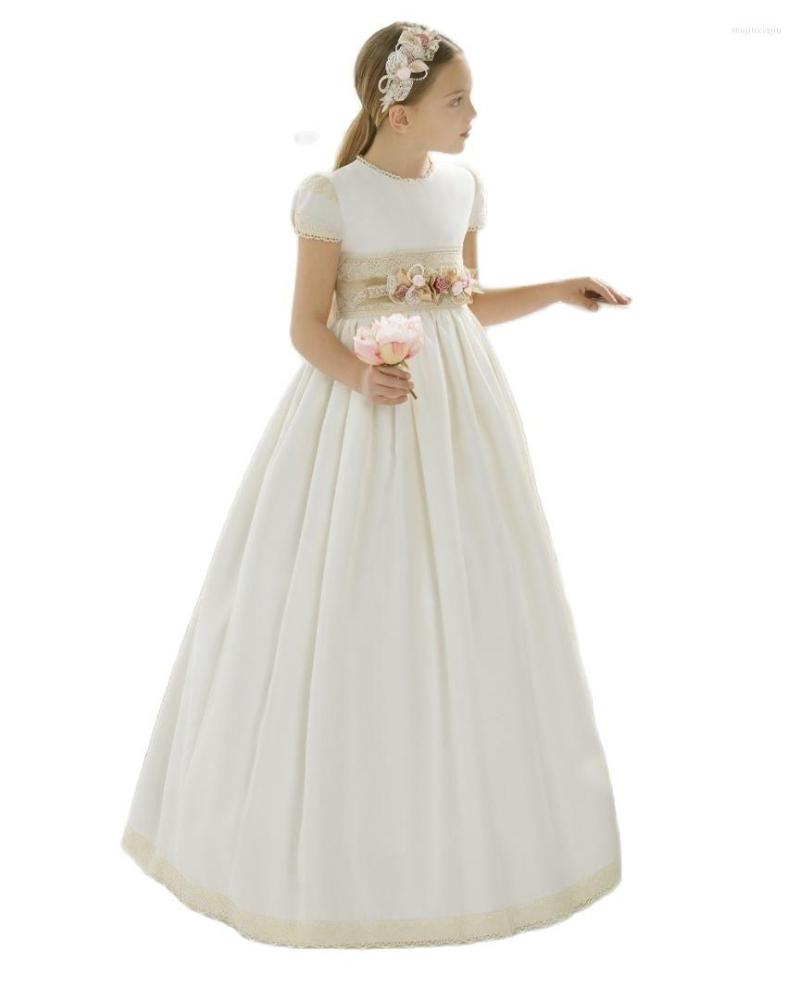 Girl Dresses 2022 Est Pageant First Communion For Girls White Satin Lace Empire Flower Weddings, Champagne
Girl Dresses 2022 Est Pageant First Communion For Girls White Satin Lace Empire Flower Weddings, Champagne