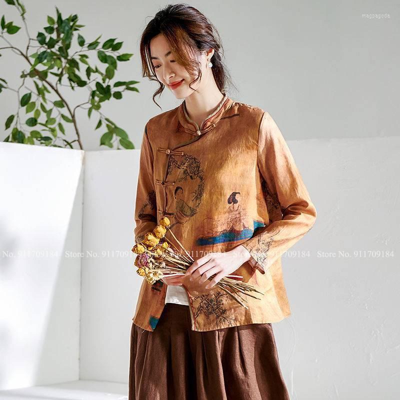 Ethnic Clothing Retro Chinese Style Print Qipao Tops Women Fashion Elegant Vintage Cheongsam Shirts Loose Blouse Tang Suit Oriental
Ethnic Clothing Retro Chinese Style Print Qipao Tops Women Fashion Elegant Vintage Cheongsam Shirts Loose Blouse Tang Suit Oriental