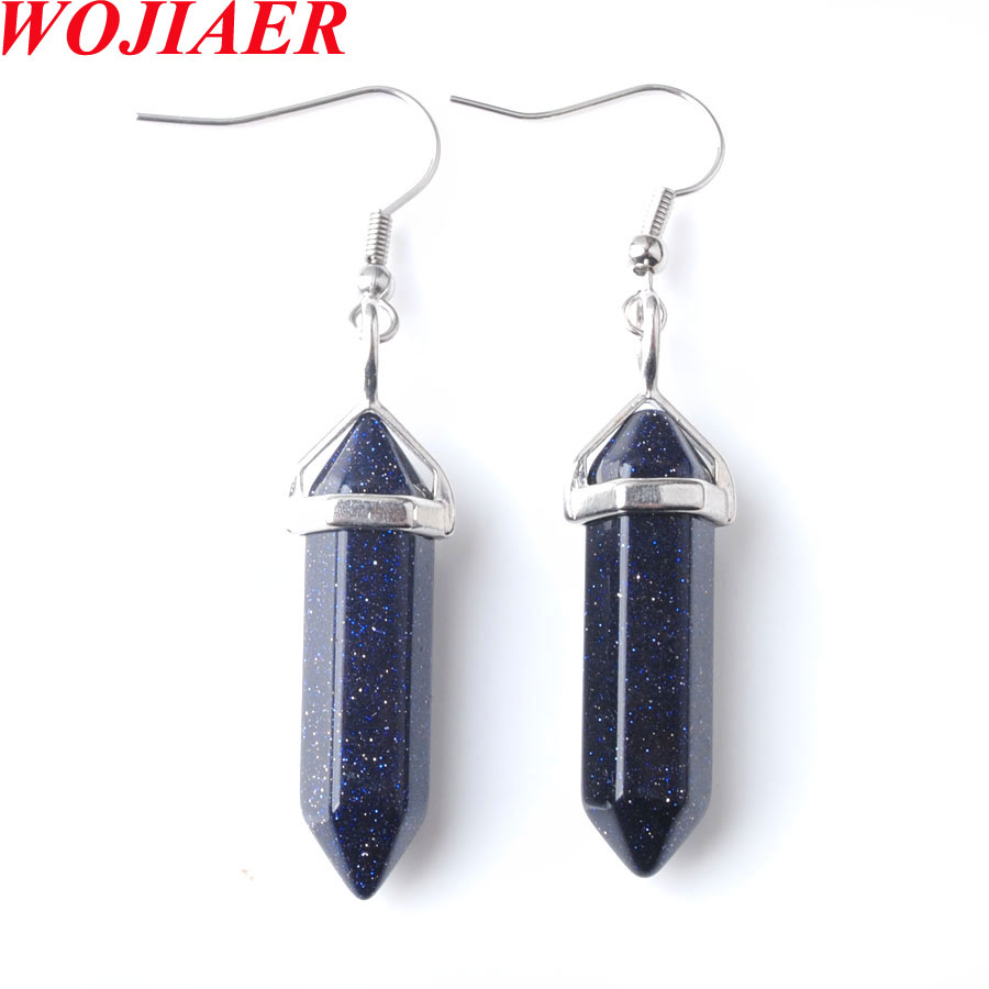 Natural Gemstones Hexagonal Pointed Dangle Earrings Reiki Chakra Silver Plated Eardrop Healing Trend Female Gift BO952
Natural Gemstones Hexagonal Pointed Dangle Earrings Reiki Chakra Silver Plated Eardrop Healing Trend Female Gift BO952