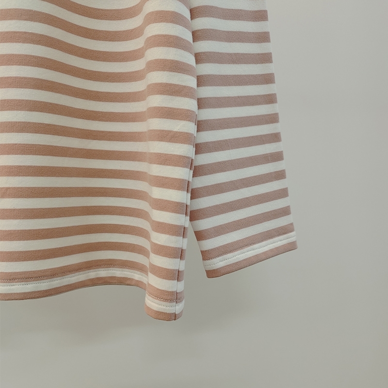 Womens T Shirt WOTWOY Autumn Long Sleeve Loose Striped Tshirt Women Casual Cotton Basic Tee Shirt Female Knitted Tops Harajuku Gothic 220902