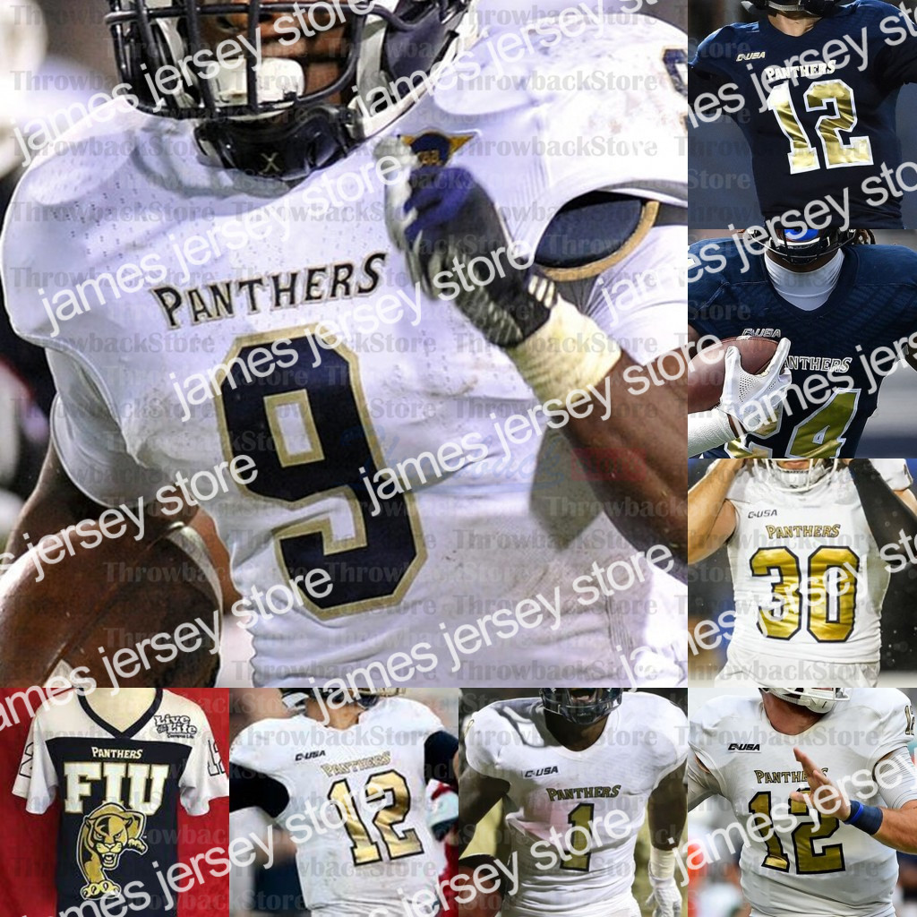 American College Football Wear Custom Florida International College Football Jerseys 19 Shemar Thornton Austin Maloney Tony Gaiter Alexy Jean-Baptiste II, Navy i
American College Football Wear Custom Florida International College Football Jerseys 19 Shemar Thornton Austin Maloney Tony Gaiter Alexy Jean-Baptiste II, Navy i