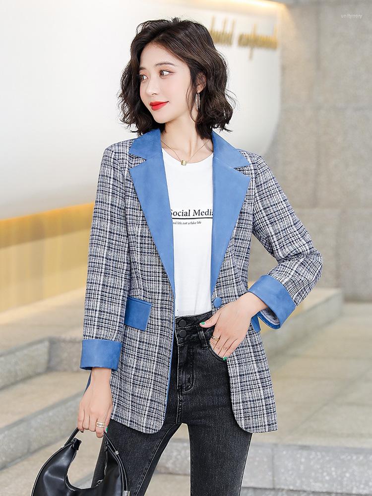 Women's Suits Suit Coat Women's Clothes 2022 Spring Loose Fashion British Lattice Splicing Small
Women's Suits Suit Coat Women's Clothes 2022 Spring Loose Fashion British Lattice Splicing Small