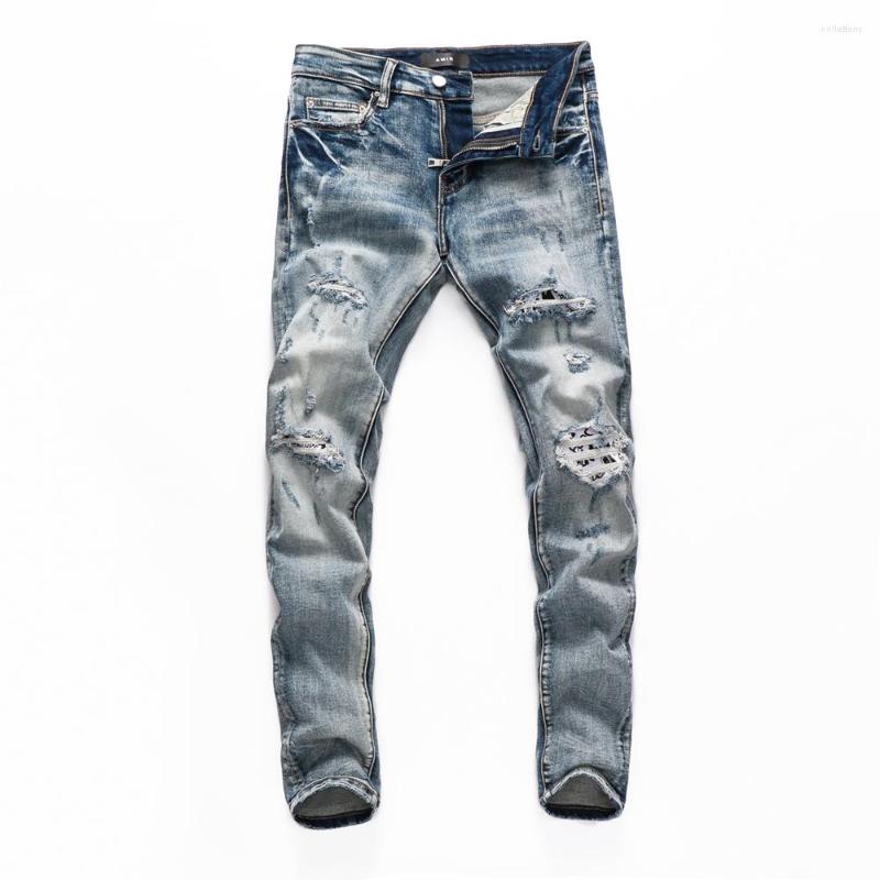 Men's Jeans Luxury Design Usa For Men Blue Men's Hole Letter Straight Elastic Slim Pencil Pants Skinny, 8290
Men's Jeans Luxury Design Usa For Men Blue Men's Hole Letter Straight Elastic Slim Pencil Pants Skinny, 8290