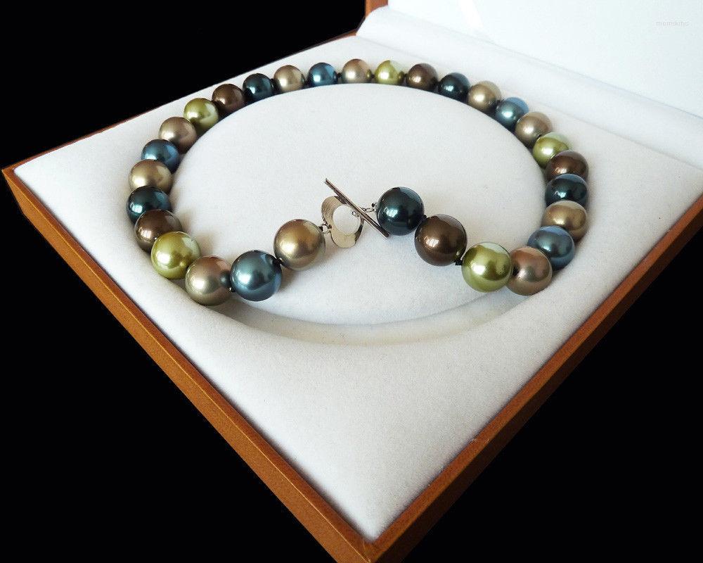 Choker Rare Huge 12mm Genuine South Sea Multicolors Shell Pearl Necklace Heart Clasp 18'' 0024
Choker Rare Huge 12mm Genuine South Sea Multicolors Shell Pearl Necklace Heart Clasp 18'' 0024