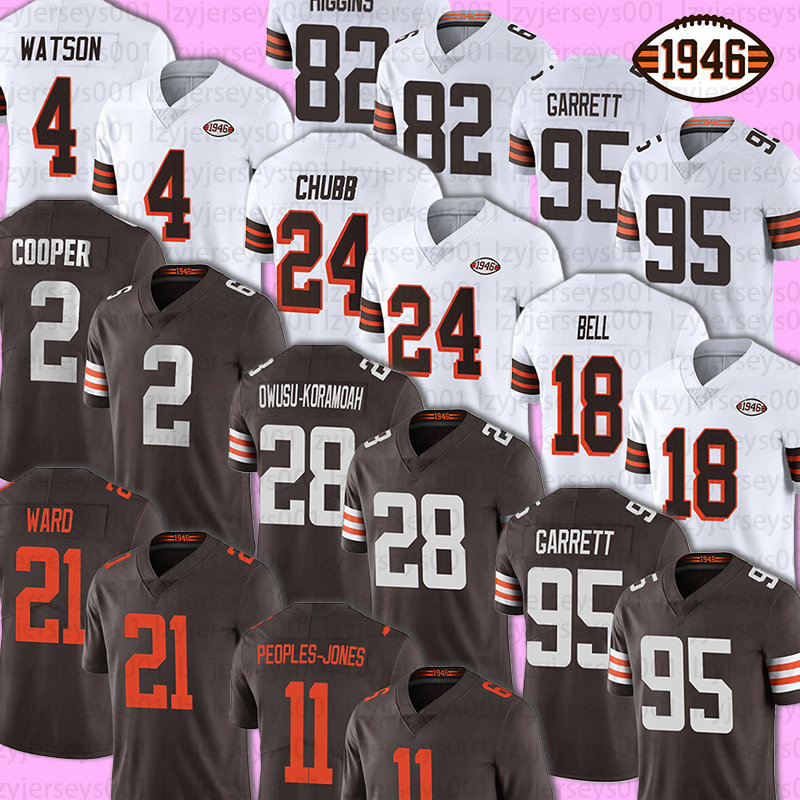Nick Chubb Deshaun Watson Football Jersey Myles Garrett Amari Cooper Donovan Peoples-Jones Denzel Ward Cleveland''Browns''Kareem Hunt Greg Newsome, Custom women jersey+patch
Nick Chubb Deshaun Watson Football Jersey Myles Garrett Amari Cooper Donovan Peoples-Jones Denzel Ward Cleveland''Browns''Kareem Hunt Greg Newsome, Custom women jersey+patch
