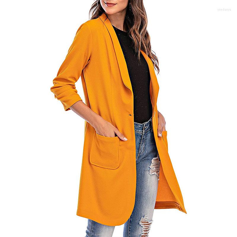 Women' Suits Fall Winter Blazers Women Jacket Three Quarter Sleeve Solid Color Long Blazer Femme Thin Office Lady Casual Coat Mujer, Black
Women' Suits Fall Winter Blazers Women Jacket Three Quarter Sleeve Solid Color Long Blazer Femme Thin Office Lady Casual Coat Mujer, Black