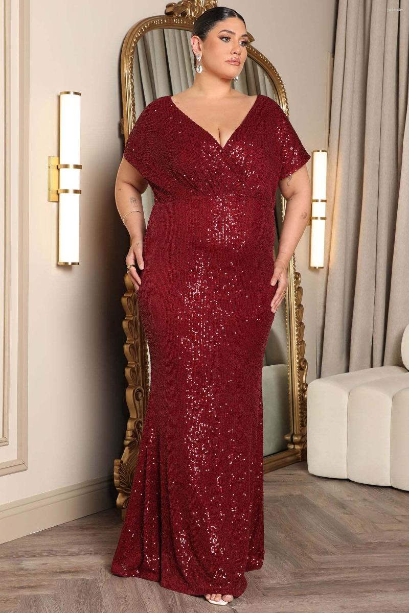Plus Size Dresses Dress Sequin Maxi Burgundy For Women Prom Evening Dance Party Cocktail Event
Plus Size Dresses Dress Sequin Maxi Burgundy For Women Prom Evening Dance Party Cocktail Event