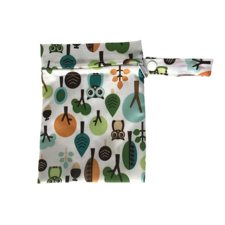 Waterproof Reusable Wet Bags For Menstrual Pads-Nursing Pads Make up Stroller Travel Pocket Mini Wet-Bag Baby Nursing Nappy SN4851