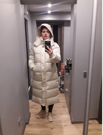 Women's Down Parkas Down parka Super long jacket female knee winter jacket woman with thick black coat in winter 220902