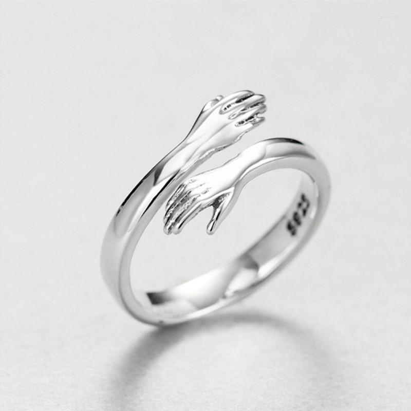 Cluster Rings Creative Love Hug Silver Color Ring Fashion Lady Open Jewelry Gifts For Lovers
Cluster Rings Creative Love Hug Silver Color Ring Fashion Lady Open Jewelry Gifts For Lovers
