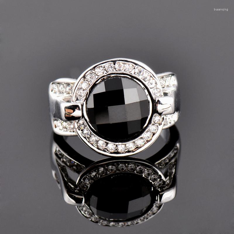 Wedding Rings LEEKER Vintage Big Round Black Acrylic For Women Silver Color Ring On Finger Accessories Fashion Jewelry 2022 539 XS6
Wedding Rings LEEKER Vintage Big Round Black Acrylic For Women Silver Color Ring On Finger Accessories Fashion Jewelry 2022 539 XS6