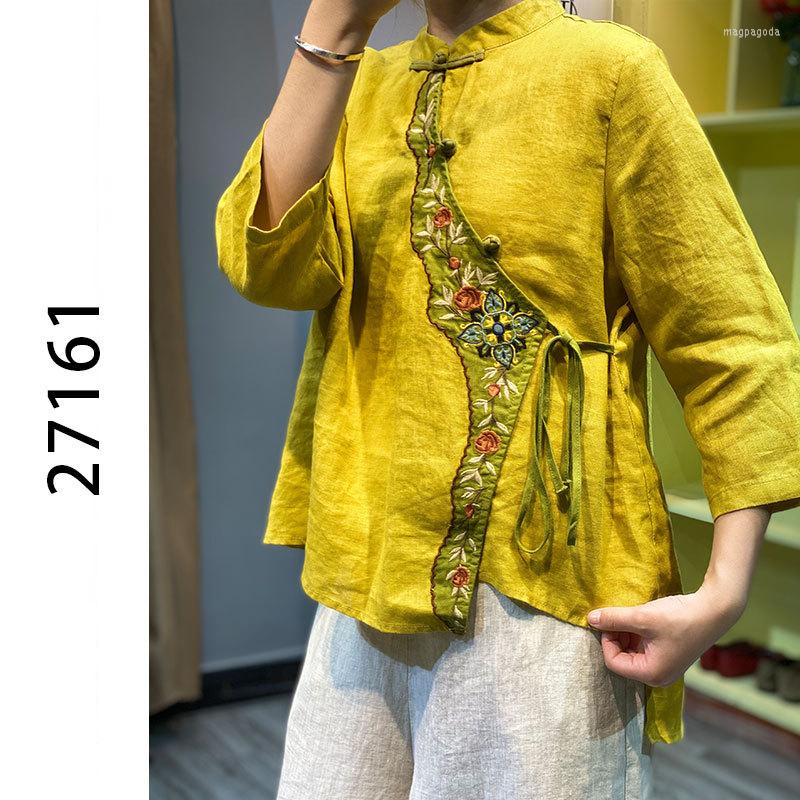 Ethnic Clothing Nagodo Cotton Linen Chinese Blouse 2022 Spring Summer Large Size Embroidery Hanfu Top Women Elegant Tradition
Ethnic Clothing Nagodo Cotton Linen Chinese Blouse 2022 Spring Summer Large Size Embroidery Hanfu Top Women Elegant Tradition