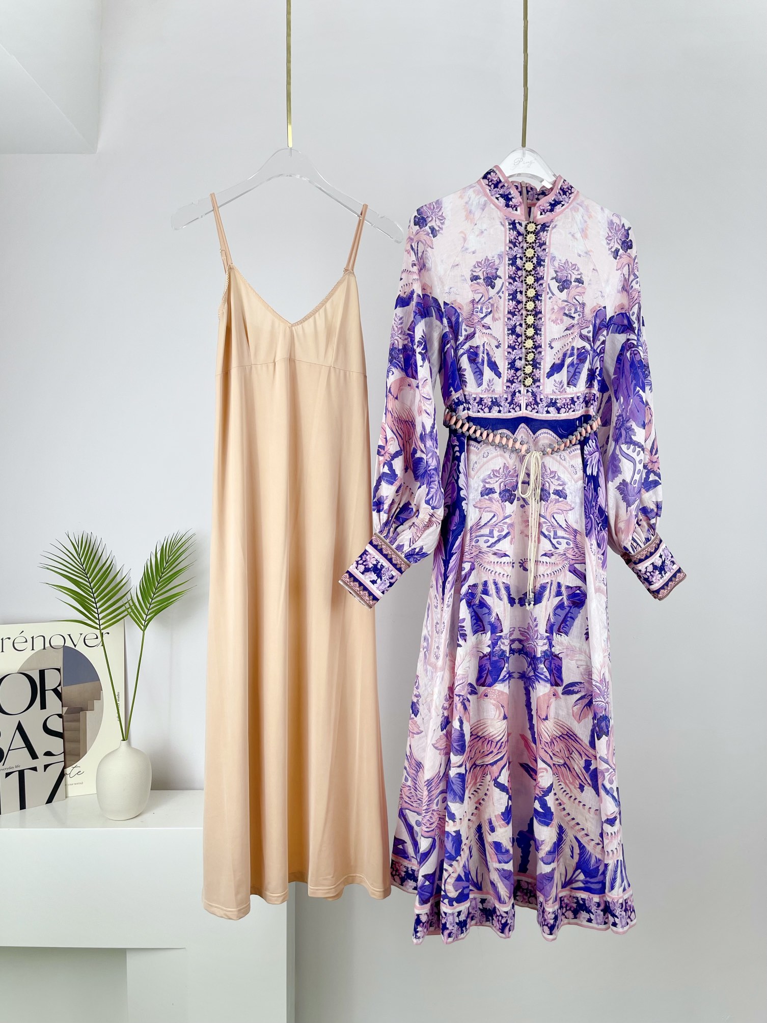 Casual Dresses Autumn and winter 2022 new stand collar a skirt mid length dress, Lavender
Casual Dresses Autumn and winter 2022 new stand collar a skirt mid length dress, Lavender