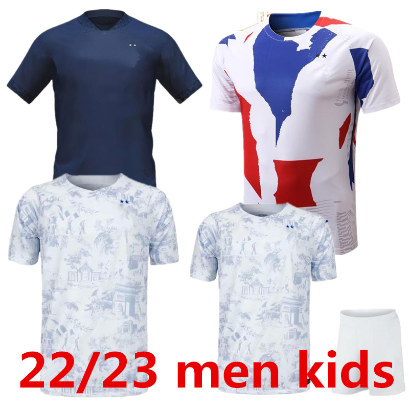 22 23 top France football jersey BENZEMA GRIEZMANN 2022 World 2023 MBAPPE POGBA GIROUD KANTE Maillot de Football DEMBELE BEN YEDDER VARANE kids, Gradient
22 23 top France football jersey BENZEMA GRIEZMANN 2022 World 2023 MBAPPE POGBA GIROUD KANTE Maillot de Football DEMBELE BEN YEDDER VARANE kids, Gradient