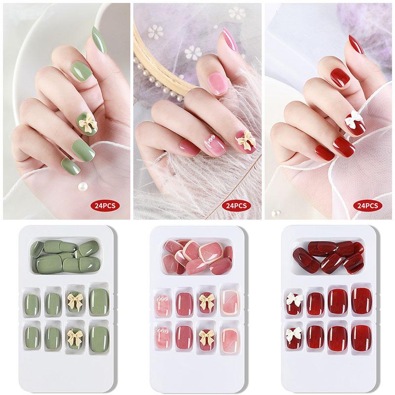 False Nails WINMIR Fake 3D Bow With Drill Nail Set Press On Adhesive Art French Full Finished Wearable Detachable Salon
False Nails WINMIR Fake 3D Bow With Drill Nail Set Press On Adhesive Art French Full Finished Wearable Detachable Salon