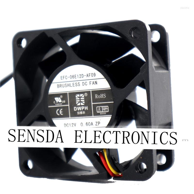 Computer Coolings EFC-06E12D EFC-06E12D-AF09 6025 12V 0.60A 60X60X25mm Server Inverter Axial Cooling Fan
Computer Coolings EFC-06E12D EFC-06E12D-AF09 6025 12V 0.60A 60X60X25mm Server Inverter Axial Cooling Fan