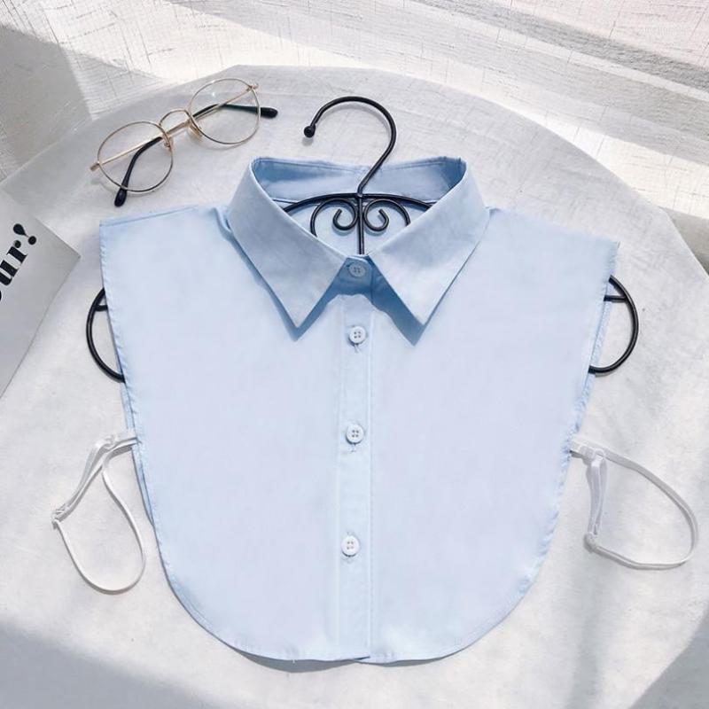 Bow Ties Fake Collar For Shirt Detachable Collars Solid Lapel Blouse Top Fashion Men Women Black White Clothes Accessories