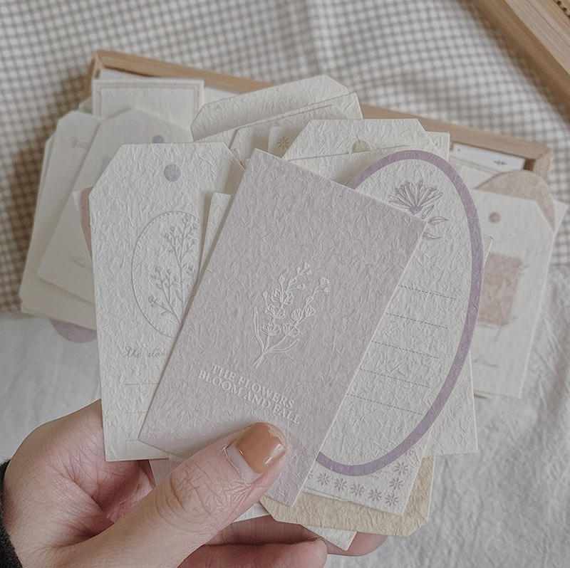Adhesive Stickers Nikier 60Pcs Vintage Plant Note Cutes Vanilla Paper Tag MeMo Decoration Diary Planner DIY Scrapbooking Label Stationary Supplies 220
