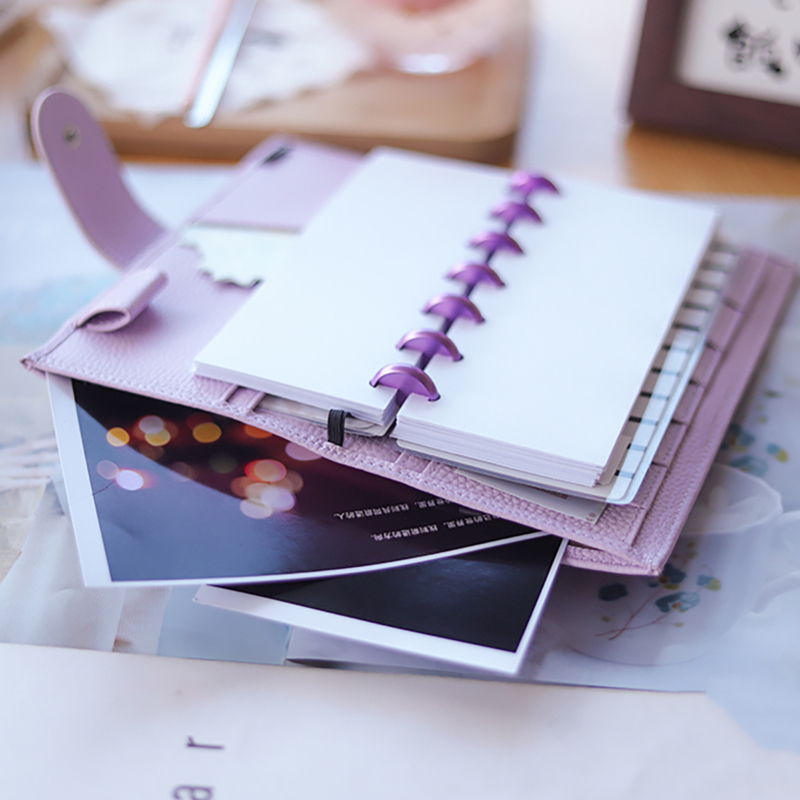 Notepads Moterm Original Weeks Cover for Hobo Weeks with Back Pocket and Double Clasps Notebook Diary Pebbled Leather Planner Oganizer 220902