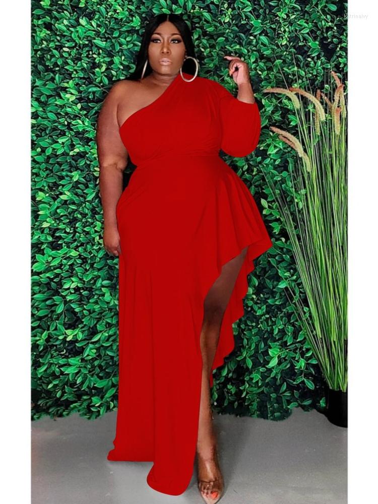Plus Size Dresses Elegant Off Shoulder Mixi Dress Sexy Backless One Sleeve Black Waist Slit Evening Club Vestidos Autumn, Purple
Plus Size Dresses Elegant Off Shoulder Mixi Dress Sexy Backless One Sleeve Black Waist Slit Evening Club Vestidos Autumn, Purple