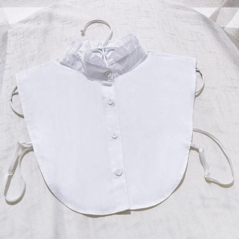 Bow Ties Fake Collar For Shirt Detachable Collars Solid Lapel Blouse Top Fashion Men Women Black White Clothes Accessories
