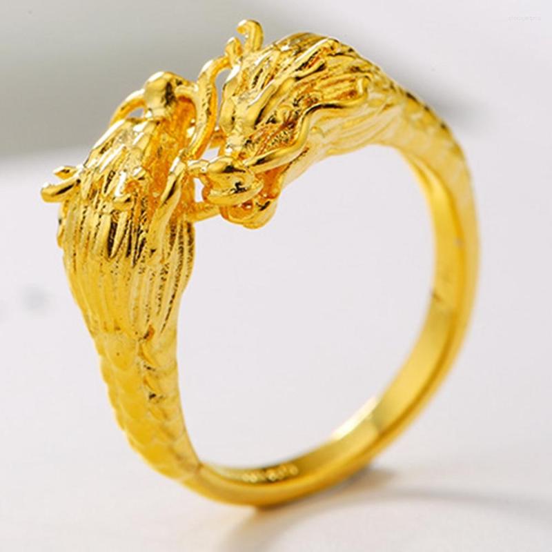 Wedding Rings Dragon Head Design Women Men Ring Unique 18k Yellow Gold Filled Classic Fashion Finger Band Size 7 Vintage Jewelry Gift
Wedding Rings Dragon Head Design Women Men Ring Unique 18k Yellow Gold Filled Classic Fashion Finger Band Size 7 Vintage Jewelry Gift