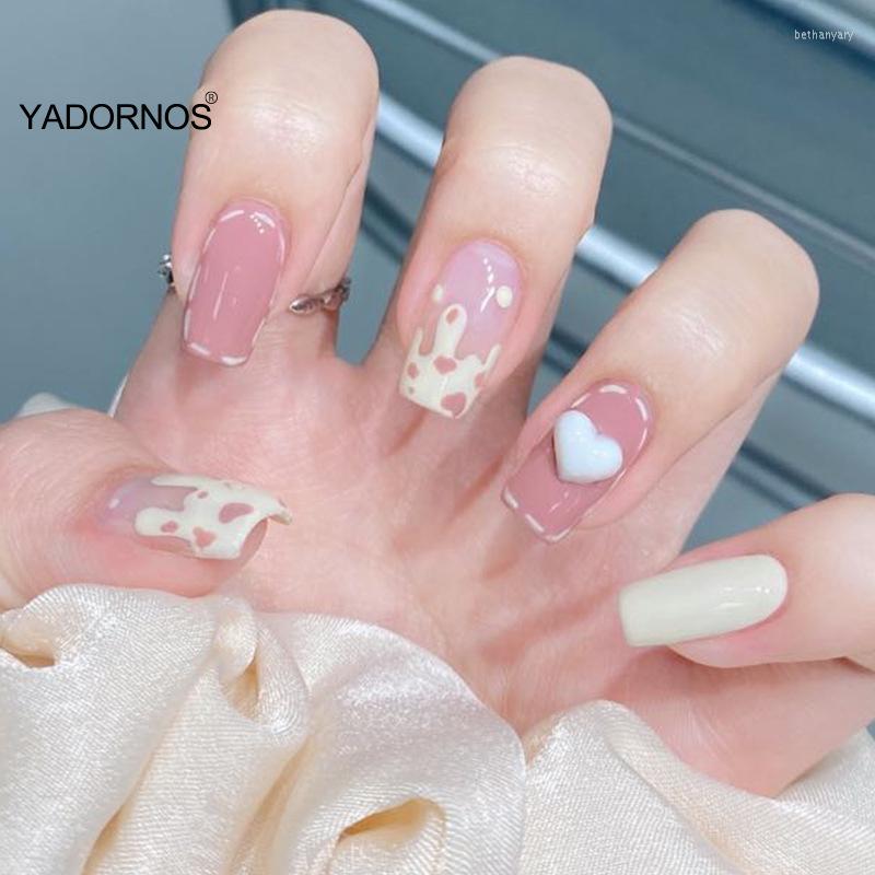 False Nails 24pcs Stick On Love Heart Nail Patch Sweet Style Glue Type Removable Long Paragraph Manicure Save Time Ty, Picture shown
False Nails 24pcs Stick On Love Heart Nail Patch Sweet Style Glue Type Removable Long Paragraph Manicure Save Time Ty, Picture shown