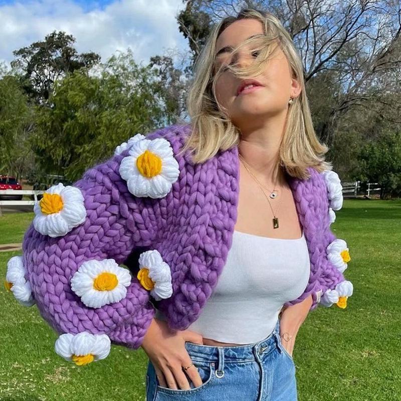Women's Knits Combhasaki Women's Open Front Cardigan Sweet 3D Flower/Fruit/Cloud Long Sleeve Cable Knit Sweater High Street Wear Tops
Women's Knits Combhasaki Women's Open Front Cardigan Sweet 3D Flower/Fruit/Cloud Long Sleeve Cable Knit Sweater High Street Wear Tops
