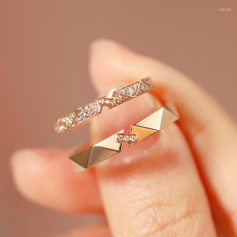 Wedding Rings 2022 Trendy Lover Couple Ring Simple CZ Opening For Men Women Engagement Promise Valentine's Day Jewelry
Wedding Rings 2022 Trendy Lover Couple Ring Simple CZ Opening For Men Women Engagement Promise Valentine's Day Jewelry