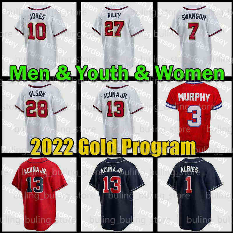 NEW College Baseball Wears 13 Ronald Acuna Jr. Jersey Atlanta 10 Chipper Jones Braves Ozzie Albies Gold Program Baseball Jerseys Austin Rile, Custom women cool base(y s)
NEW College Baseball Wears 13 Ronald Acuna Jr. Jersey Atlanta 10 Chipper Jones Braves Ozzie Albies Gold Program Baseball Jerseys Austin Rile, Custom women cool base(y s)
