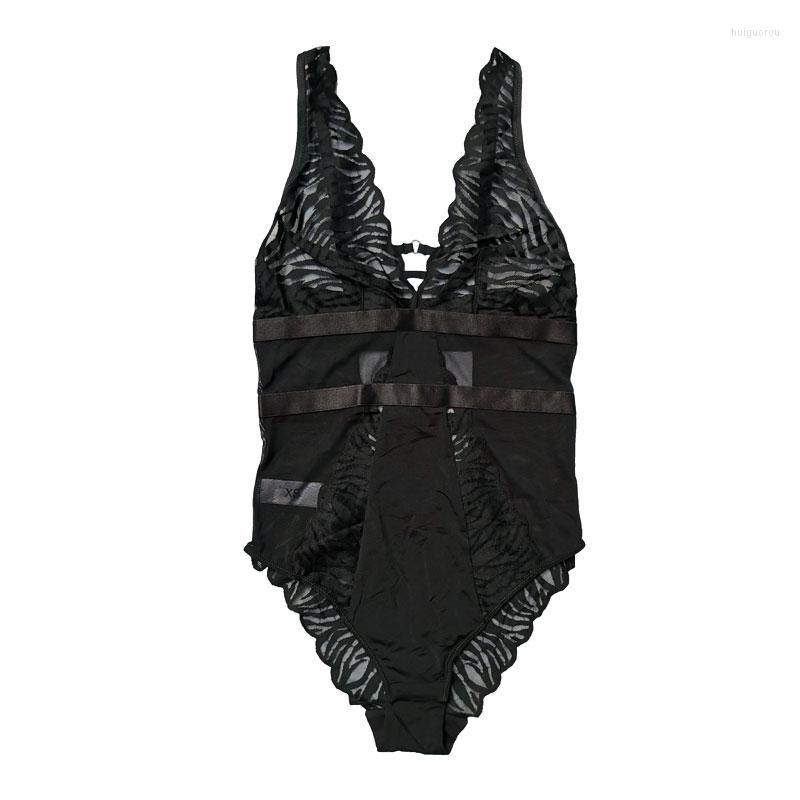 Women's Shapers Women's Black Color Lace Thin V-neck Leopard Texture Plus Size Sexy Open Crotch Bodysuit Underwear Lingeries Gift SLA075
Women's Shapers Women's Black Color Lace Thin V-neck Leopard Texture Plus Size Sexy Open Crotch Bodysuit Underwear Lingeries Gift SLA075