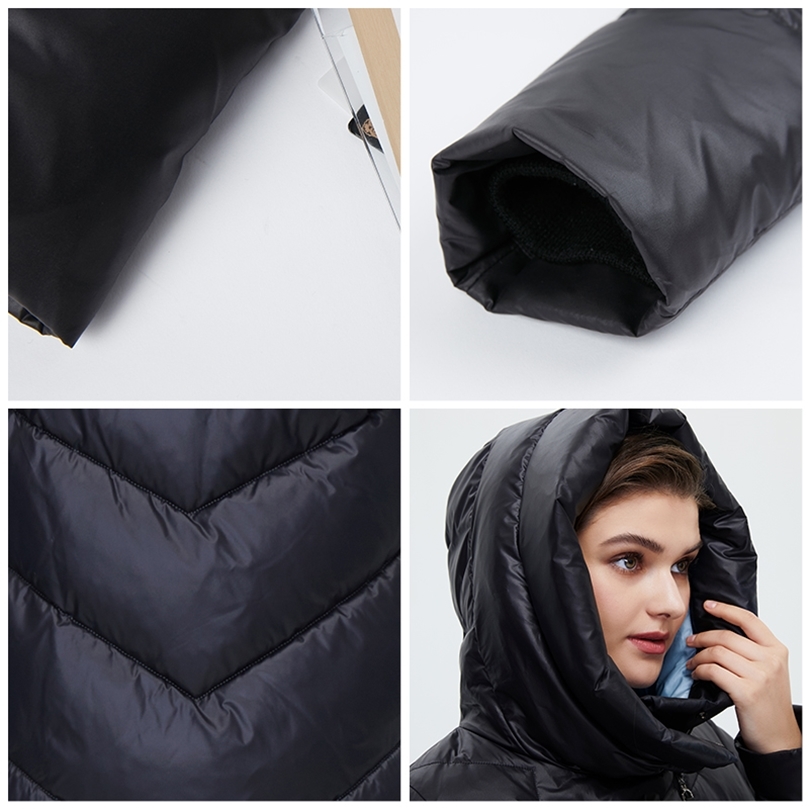 Womens Down Parkas HaiLuoZi Womens Coat Short High Collar Hood Winter Jacket Fashion Diagonal Zipper Female Parka Classic Outwear 6036 220902