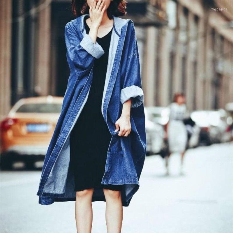Women's Trench Coats Mazefeng 2022 Fashion Loose Long Sleeve Women Denim Hooded Trenches Coat Casual Chic Style For, Black
Women's Trench Coats Mazefeng 2022 Fashion Loose Long Sleeve Women Denim Hooded Trenches Coat Casual Chic Style For, Black