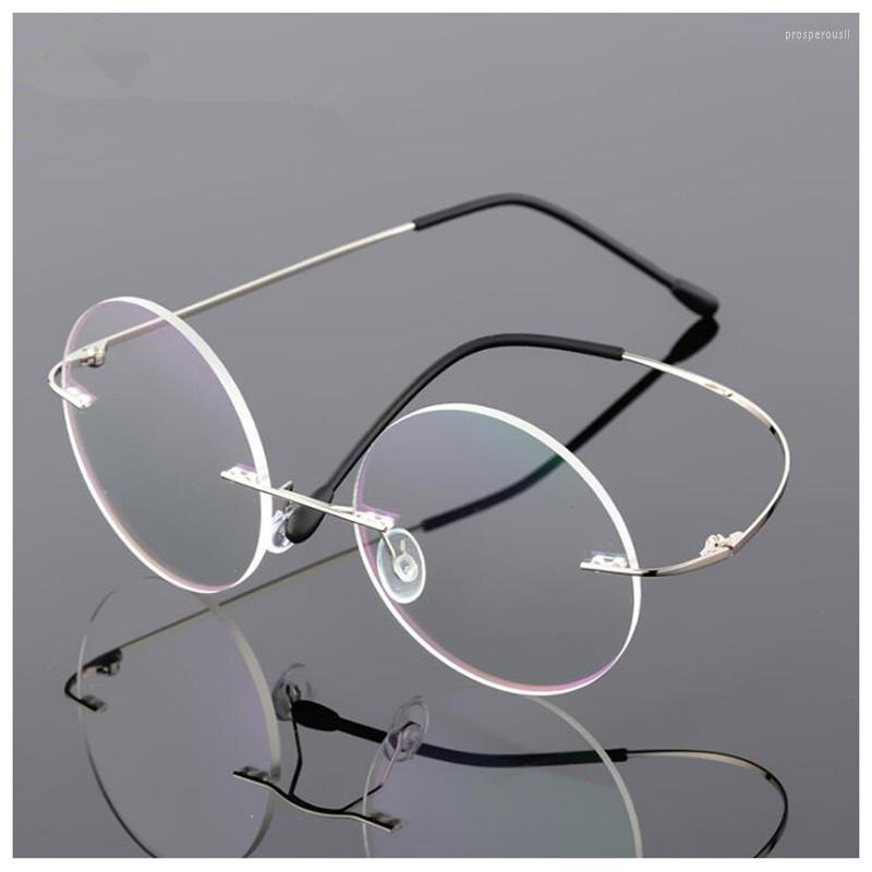 Sunglasses Frames Flexible Light Weight Round Rimless Alloy Optical Glasses Frame Clear Lens Myopia Eyeglasses Spectacles A1
Sunglasses Frames Flexible Light Weight Round Rimless Alloy Optical Glasses Frame Clear Lens Myopia Eyeglasses Spectacles A1