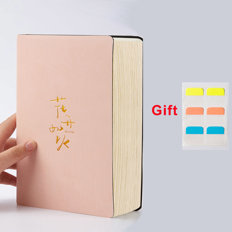 Notepads A5 Blank Notebook Thickened Student Horizontal Line Soft Leather Notebooks Super Thick Grid Book Drawing Notepad Christmas Gift 220902