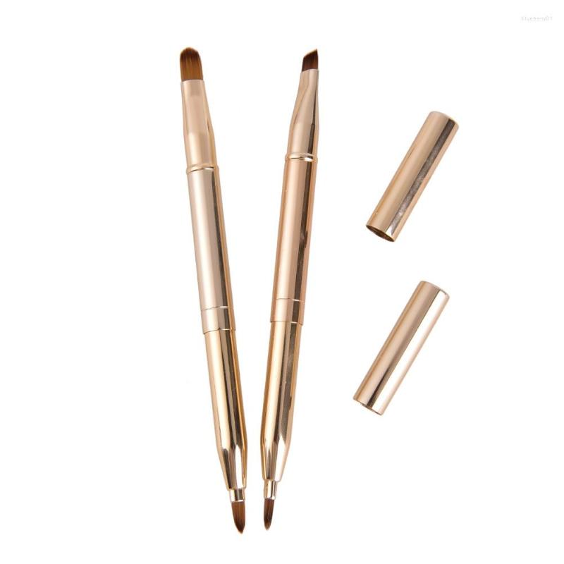 Makeup Brushes 1pcs Gold Make Up Retractable Lip Eye Liner Eyeshadow Foundation Brush Double-headed Cosmetics Tool
Makeup Brushes 1pcs Gold Make Up Retractable Lip Eye Liner Eyeshadow Foundation Brush Double-headed Cosmetics Tool