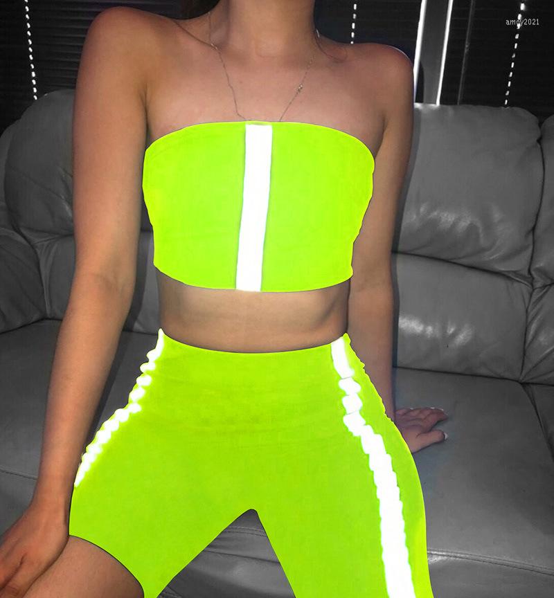 Women' Tracksuits Neon Color Green Women Two Piece Sets Fashion Casual Crop Top And Shorts Summer Matching Sporty Girl Reflective Active, Black
Women' Tracksuits Neon Color Green Women Two Piece Sets Fashion Casual Crop Top And Shorts Summer Matching Sporty Girl Reflective Active, Black