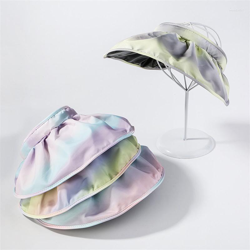 Wide Brim Hats 1PcRainbow Gradient Black Glue Shell Hat Foldable Cornice Sun Protection
Wide Brim Hats 1PcRainbow Gradient Black Glue Shell Hat Foldable Cornice Sun Protection