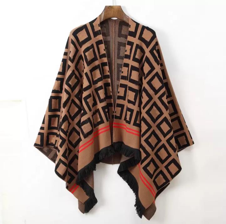 Women's Cape Classical Womans Cloak With logo Printed High Quallity Autumn Spring Winter Cardigan size Design Knitting Top Outerwear Coats, Explain
Women's Cape Classical Womans Cloak With logo Printed High Quallity Autumn Spring Winter Cardigan size Design Knitting Top Outerwear Coats, Explain