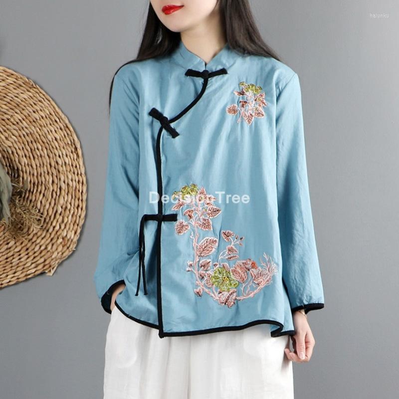 Ethnic Clothing 2022 Ladies Linen Qipao Blouses Chinese Traditional Flower Print Style Shirt Women's Top Cheongsam Blouse
Ethnic Clothing 2022 Ladies Linen Qipao Blouses Chinese Traditional Flower Print Style Shirt Women's Top Cheongsam Blouse
