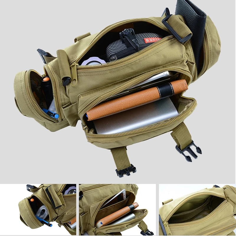 Waist Bags Men Tactical Molle Pack Military Mochilas Fanny Outdoor Camping Hiking Pouch 3P Chest Wallet Belt 220902
