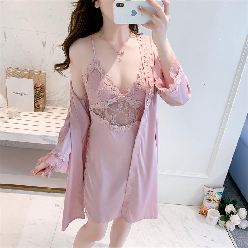 Lace Satin Patchwork Womens Sleepwear Women Bathrobe Gown Sexy Hollow Out Kimono, Green a
Lace Satin Patchwork Womens Sleepwear Women Bathrobe Gown Sexy Hollow Out Kimono, Green a