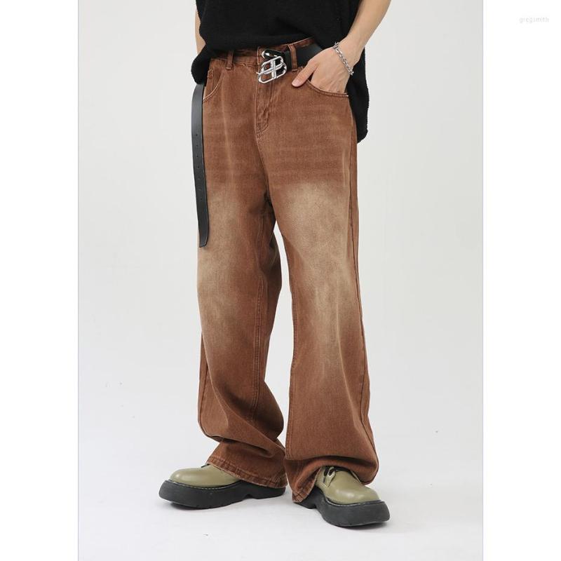 Men' Jeans Vintage Baggy Men Brown Wide Legs Loose Straight Y2K Denim Pants Oversized Streetwear Hip Hop Trousers
Men' Jeans Vintage Baggy Men Brown Wide Legs Loose Straight Y2K Denim Pants Oversized Streetwear Hip Hop Trousers