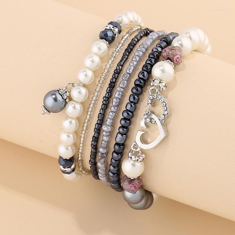 Charm Bracelets Women Bohemian Jewelry Multilayer Bead Bracelet & Bangle Double Heart Ethnic Wrap Pulseras Mujer Set Female Gift
Charm Bracelets Women Bohemian Jewelry Multilayer Bead Bracelet & Bangle Double Heart Ethnic Wrap Pulseras Mujer Set Female Gift